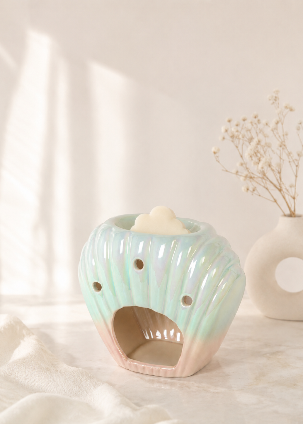 Iridescent Shell Wax Melt Burner