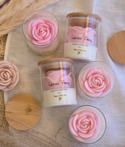Rose Glass Jar Candle