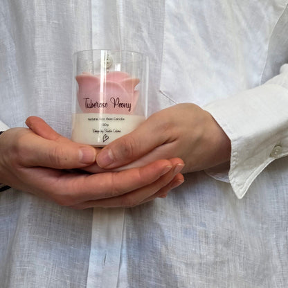 Rose Glass Jar Candle