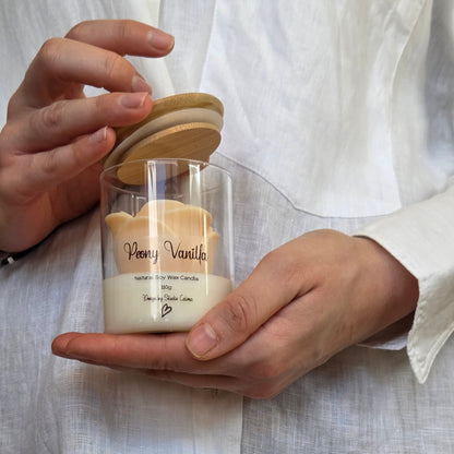 Rose Glass Jar Candle