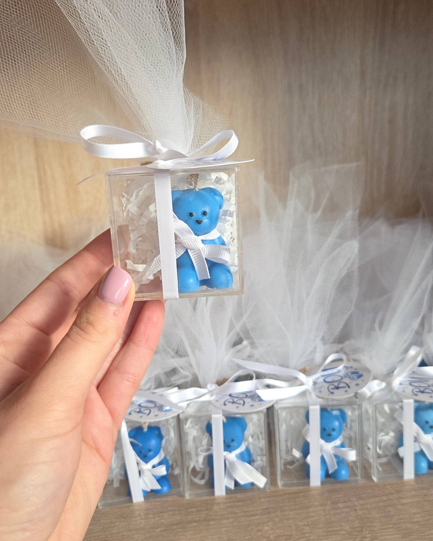 Mini Teddy Bear - Plexiglas Box