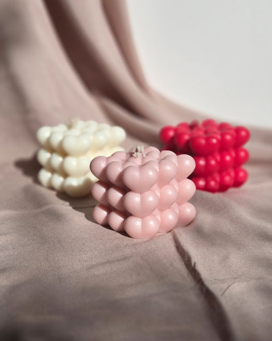 Heart Cube Candle