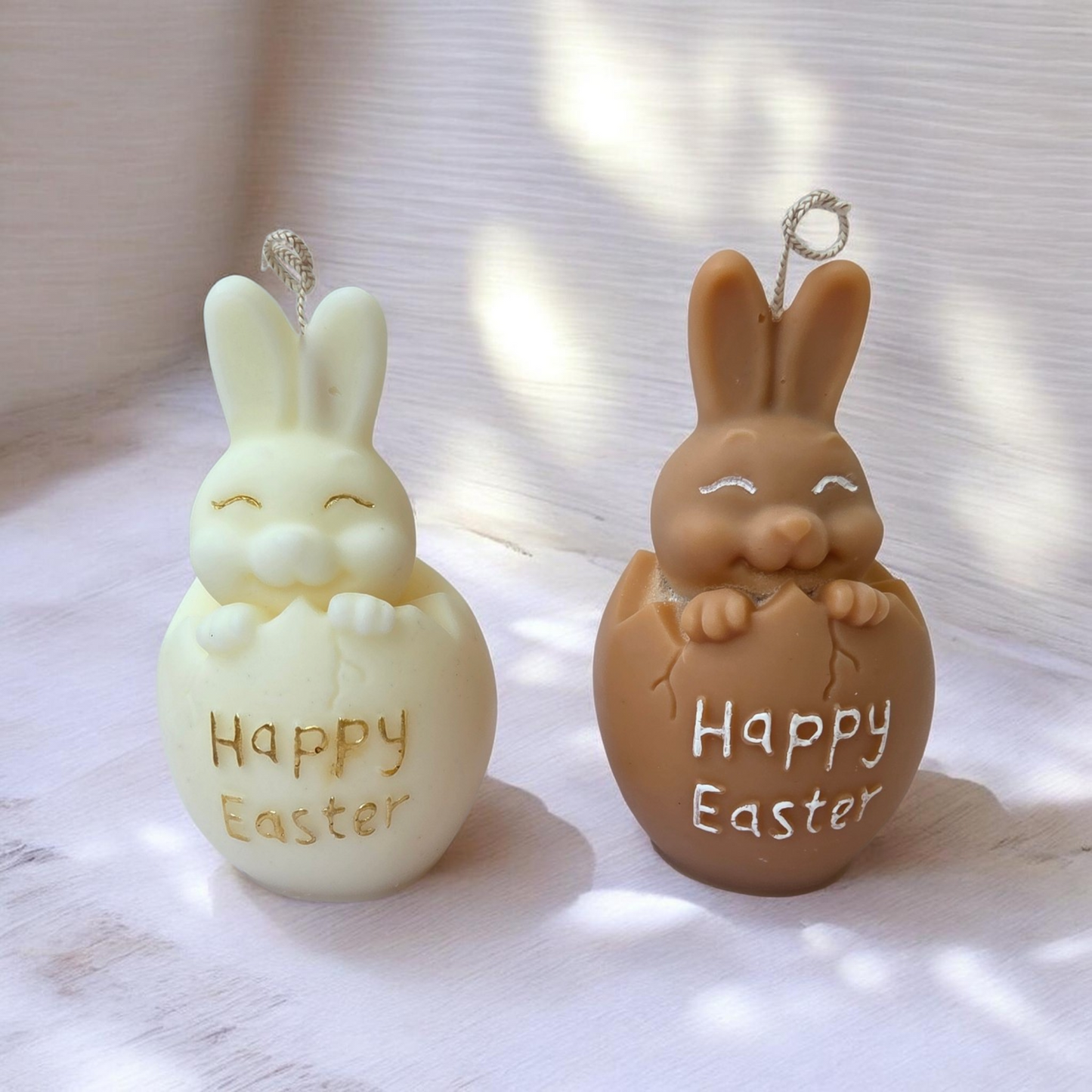 Happy Easter Bunny Candle