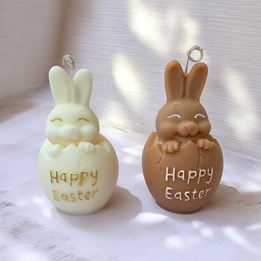 Happy Easter Bunny Candle