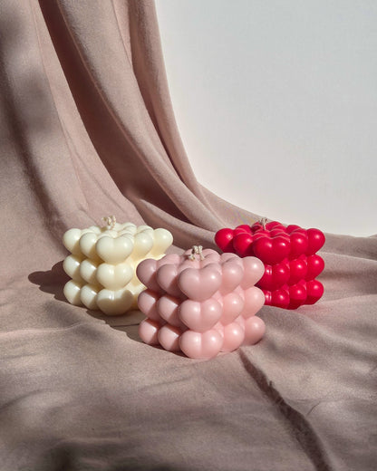 Heart Cube Candle