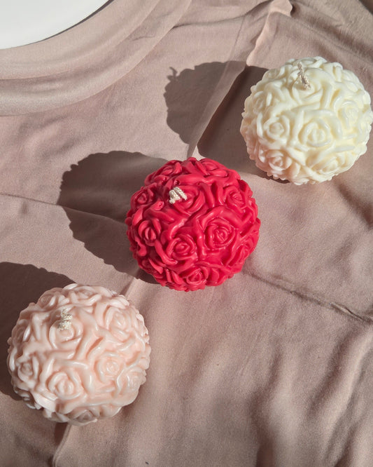 Rose Ball Candle