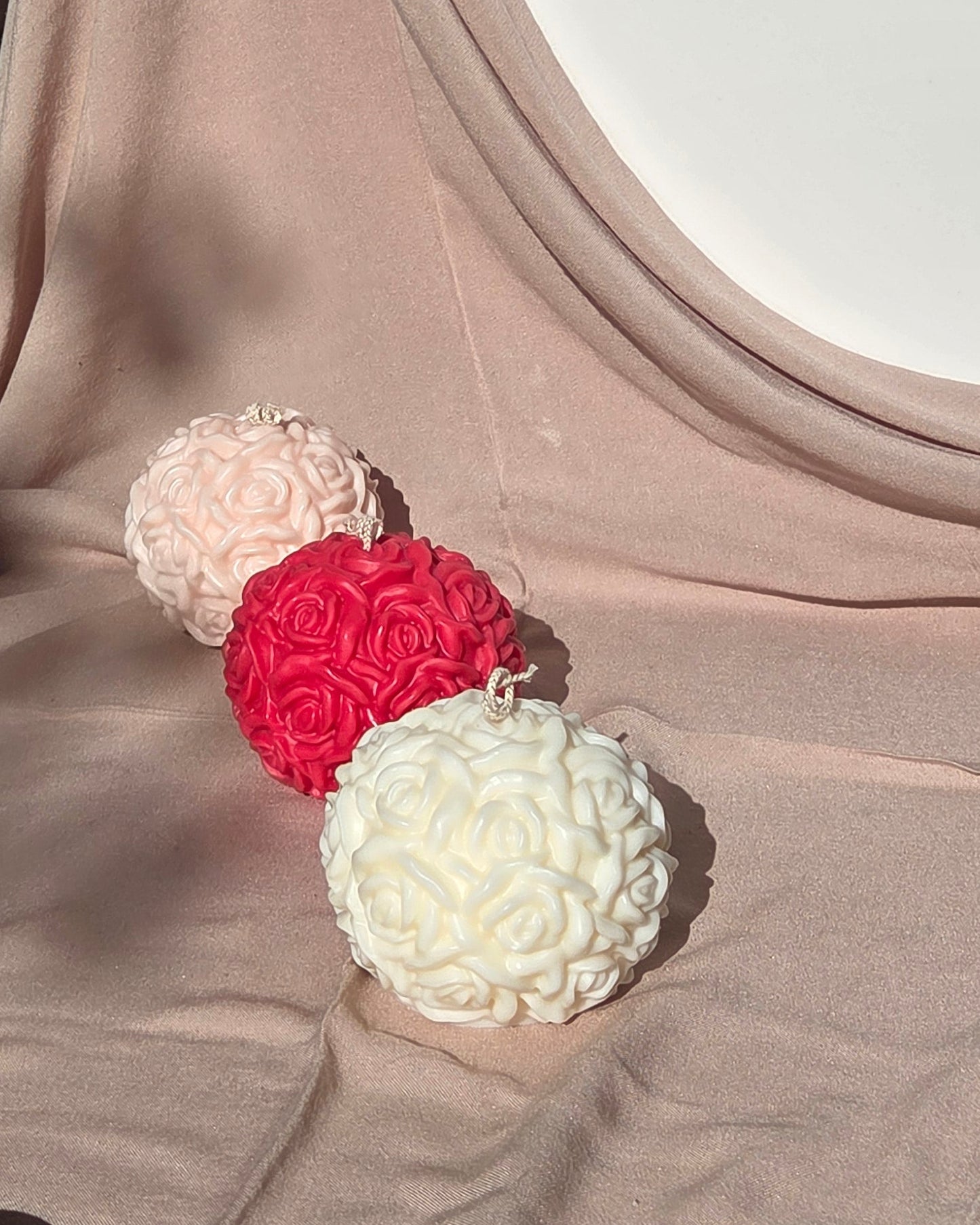 Rose Ball Candle