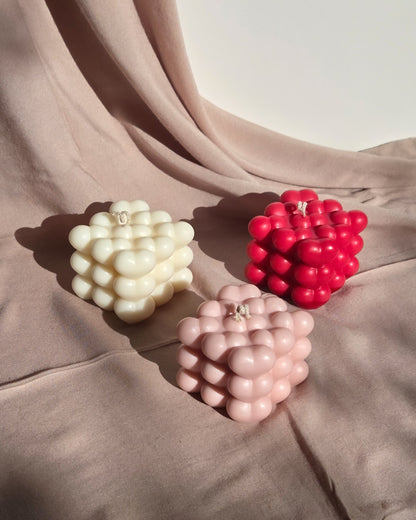 Heart Cube Candle